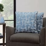 GRAPHIC GEO BLUE 2PK Cushion Covers 45x45