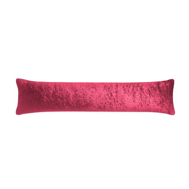 Velvet Crush Draught Excluder 22 x 90cm - Red