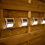 4 Solar Fence Lights 