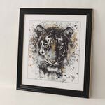 Tiger Jewelled Framed Art 60cm x 60cm