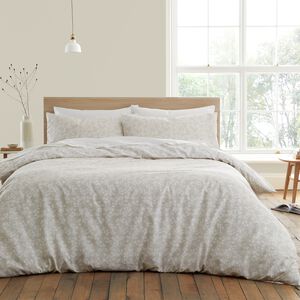 BIANCA SINGLE DUVET COVER Shadow Leaves Natural