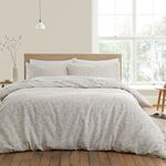 BIANCA SINGLE DUVET COVER Shadow Leaves Natural
