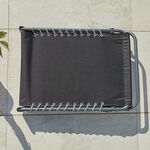 Black Folding Sun Lounger