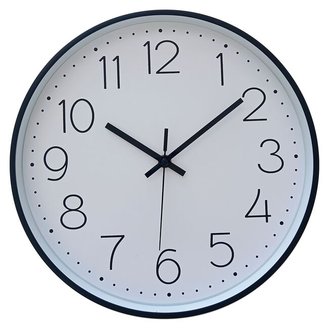 Emma White Clock 30.4cm 