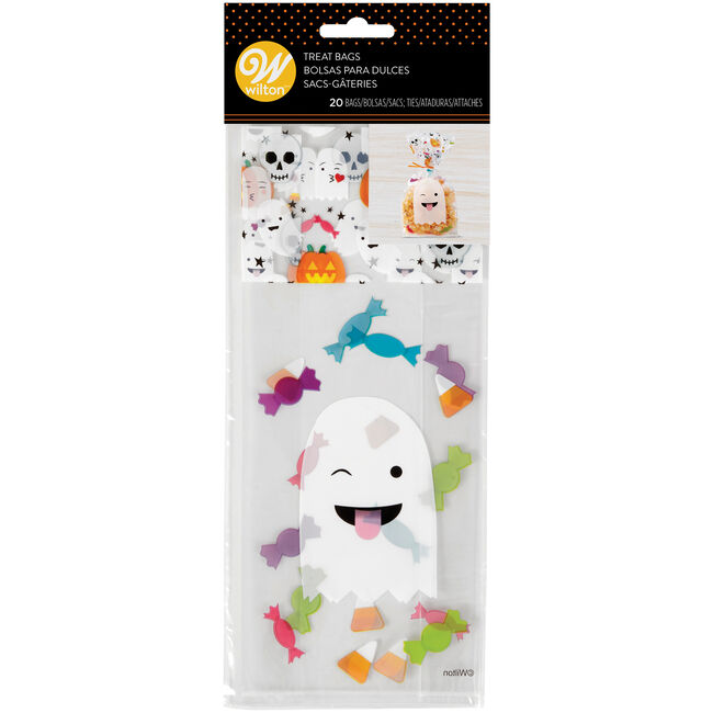 Wilton Halloween Ghost Emoji Treat Bags