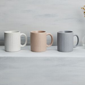 Mad About Mugs Ribbed Speckled Mug 340ml