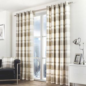 FUSION BALMORAL CHECK NATURAL  66X54 Curtain 