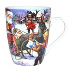 Love Christmas Santa Comes to the Village Mug
