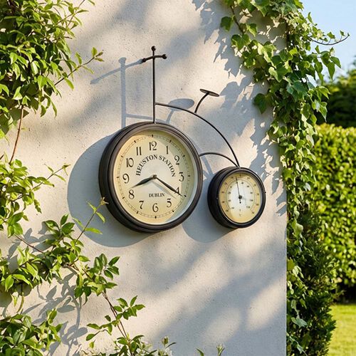 Bicycle Outdoor Garden Wall Clock