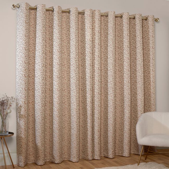 GEO TEXTURE JACQUARD NATURAL 66x54 Curtain