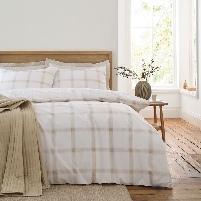 BIANCA SINGLE DUVET COVER Oxton Check