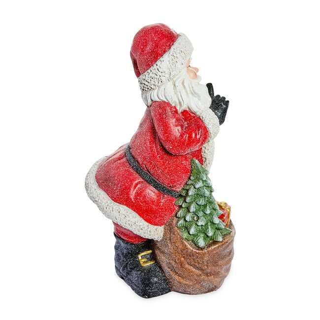 Santa with Presents Light Up Porch Decoration