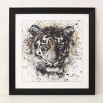 Tiger Jewelled Framed Art 60cm x 60cm