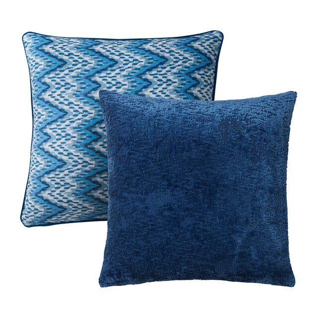 DISTRESSED CHENILLE NAVY 45x45 Cushion