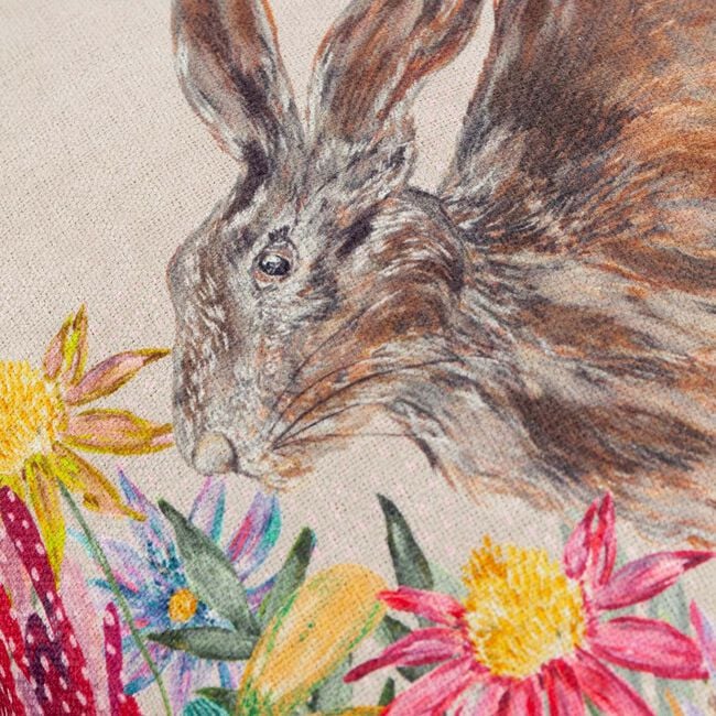 Wylder Country Wilds Blossom Hare Cushion 45x45cm 