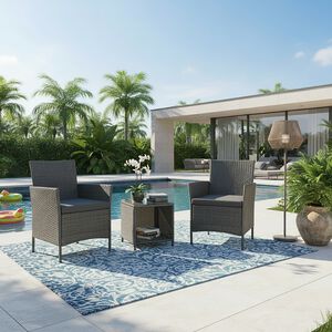 Treviso Rattan Bistro Set 3 Piece