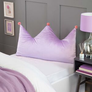 CROWN SHAPED POM POM PURPLE Cushion