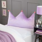 CROWN SHAPED POM POM PURPLE Cushion