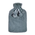 Grey Faux Fur Hot Water Bottle 