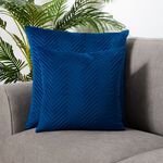 Triangle Stitch Cushion 58x58cm - Navy
