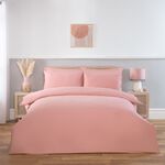 SINGLE DUVET COVER Brushed Cotton Twill Pink