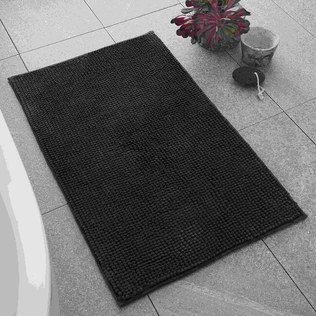 CATHERINE LANSFIELD CHARCOAL BOBBLE 50 x 80cm Bath Mat