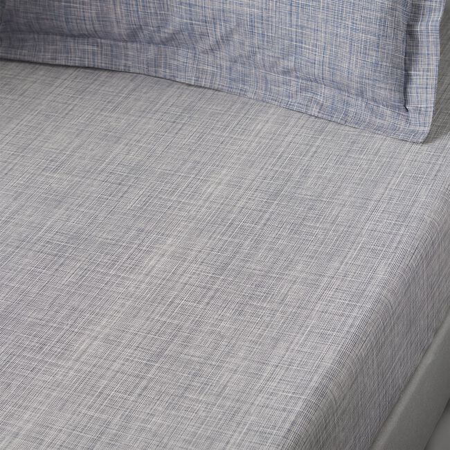 FINLEY NAVY Single Fitted Sheet 