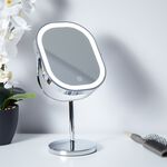 Visage LED Chrome Square 3X Cosmetic Mirror