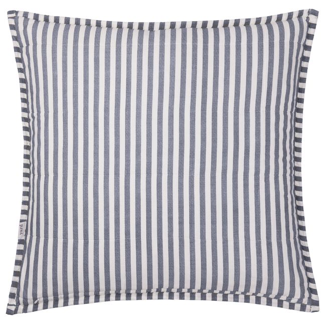 HEBDEN STRIPE  NAVY  55X55 CUSHION 