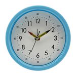 CHILDRENS TABLE CLOCK Blue 12cm