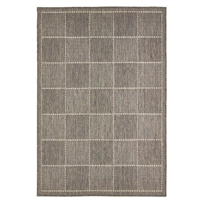 CHECKERED FLATWEAVE  60x110cm Grey