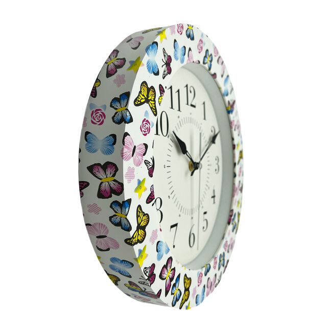 BUTTERFLY WALL Clock 25cm