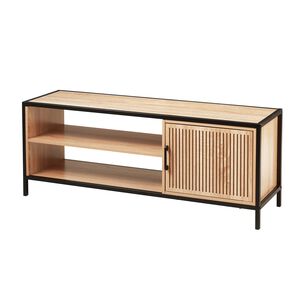 TV Cabinet with Black Metal Frame