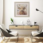 Highland Cow Jewelled Wall Art 60cm x 60cm
