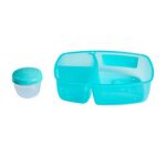 Sistema Triple Split Lunch Box with Yogurt Pot