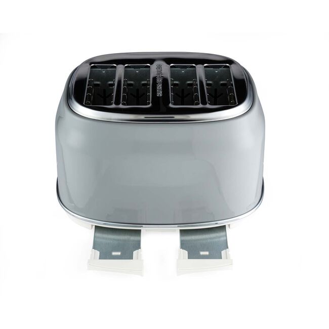 SALTER RETRO GREY CURVED BODY 4 Slice Toaster