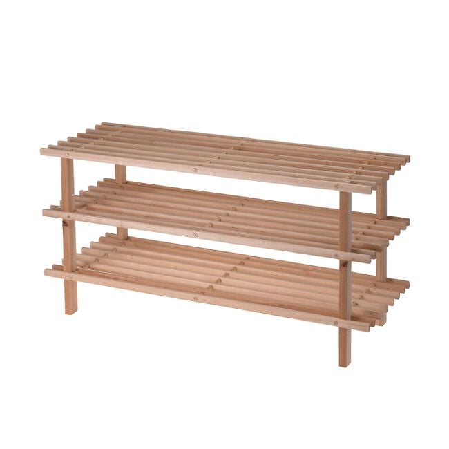 Shoe Rack 3 Layer Fir Wood
