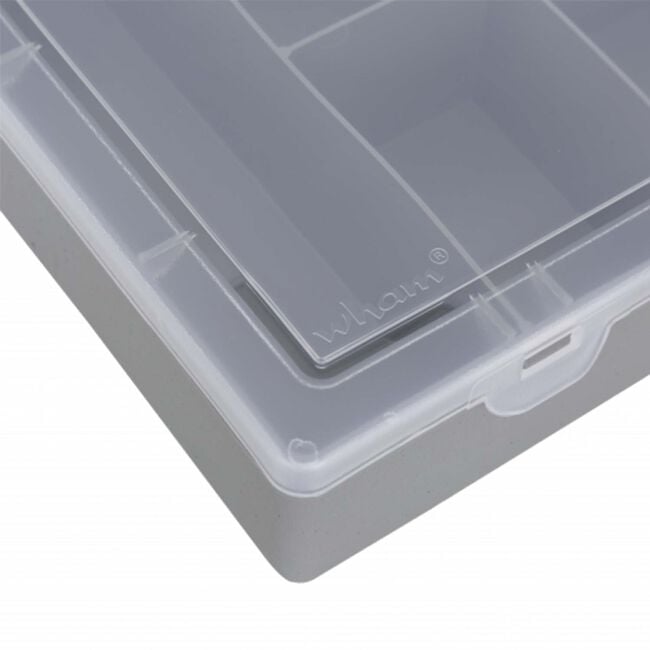 Wham Organiser Box 29cm with 8 Divisions Soft Grey