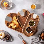 FIESTA HOME ACACIA Small Snack & Dip Tray