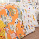 Adventure Town 200cm x 220cm Bedspread