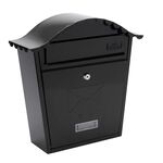 Steel Letterbox Classic Black