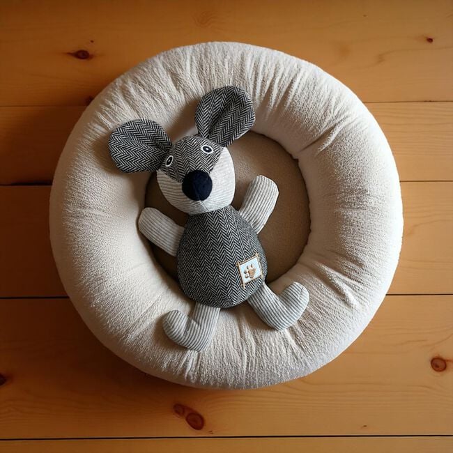 Houndstooth Mouse Plush Toy