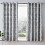 CATHERINE LANSFIELD DAMASK JACQUARD SILVER 66X90 Curtains