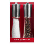 Cole & Mason Chrome Clear Salt & Pepper Mill Set