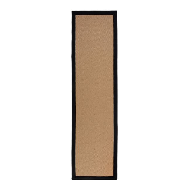 HERRINGBONE KIRA JUTE BLACK 60x600cm Stair Runner