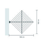 Brabantia Wallfix Wall Mounted Dryer 24m