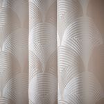 SCALLOP FAN SILVER 66x72 Curtain