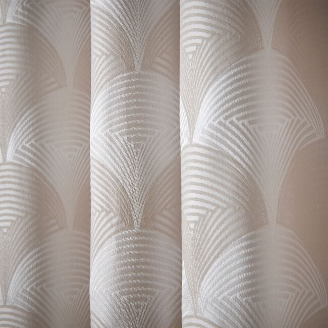 SCALLOP FAN SILVER 66x72 Curtain