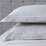 Double Stitch 500TC Oxford Pillowcase Pair Silver