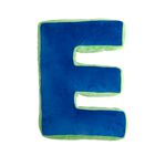 LETTER E Cushion Blue/Green